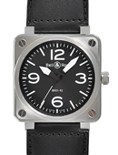 Bell & Ross BR01-92 acier noir Dial Automatique Montre Réplique